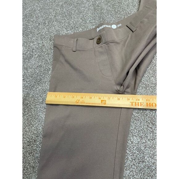 Betabrand Women sz small petite straight Dress Pant Yoga tan Stretch Pull On - Picture 8 of 12